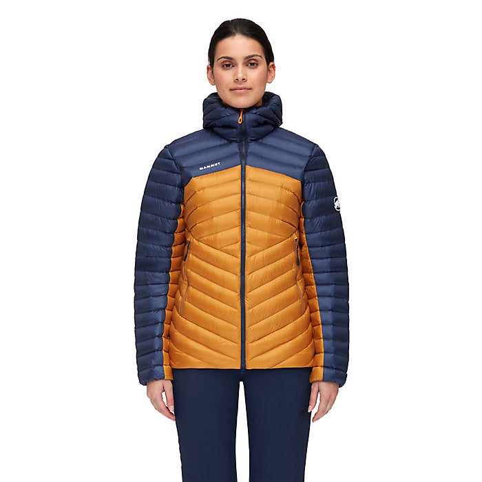 Broad peak in hooded jacket on sale